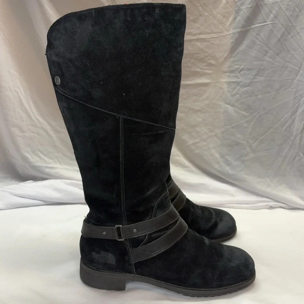 The North Face Women's Bridgeton Tall Black Suede Boots Size US 11 EU 42‎